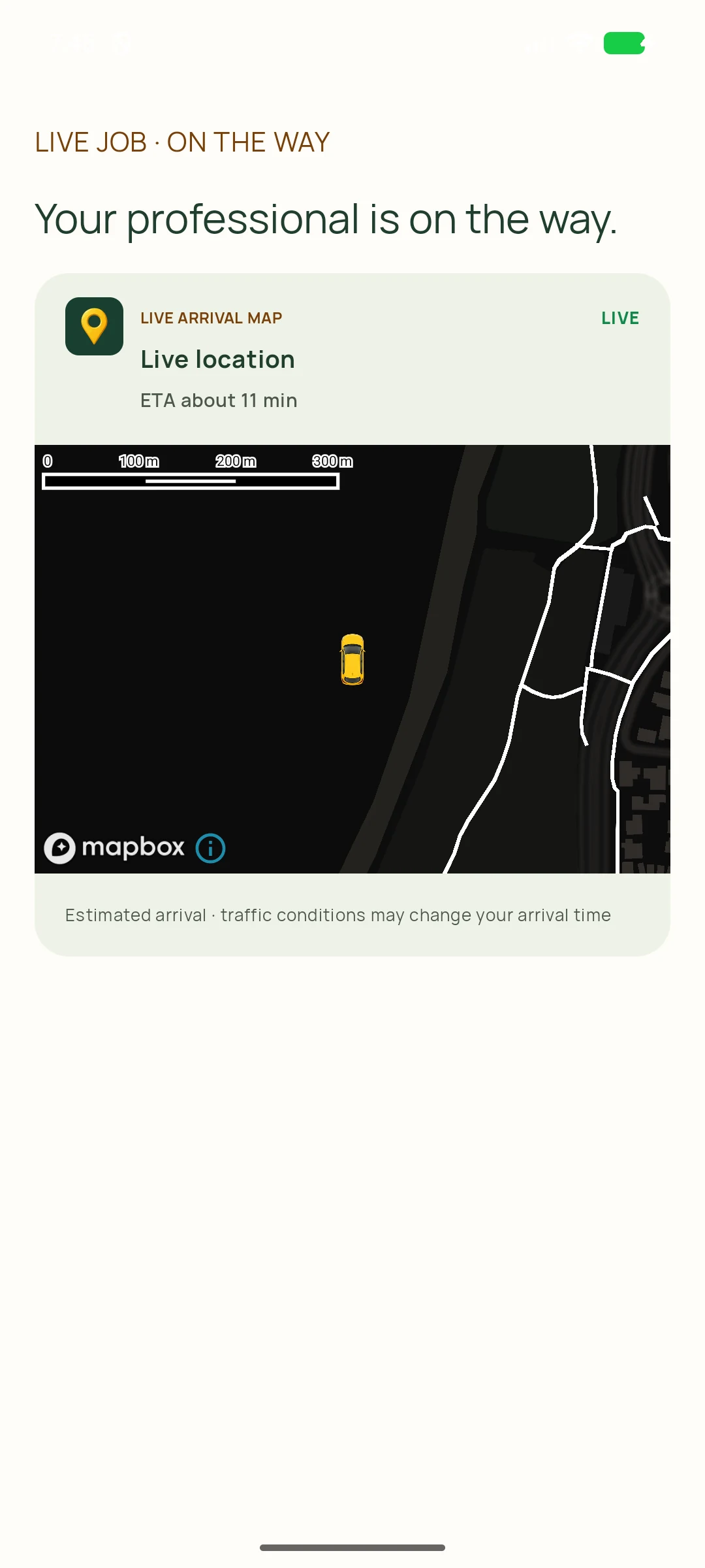 Follow the route and ETA — genuine KNOQ Android screen